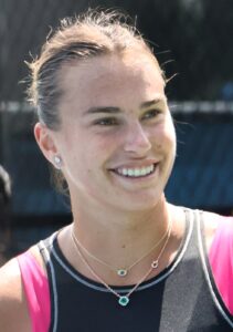 Aryna Sabalenka at practice at the 2024 Washington Open