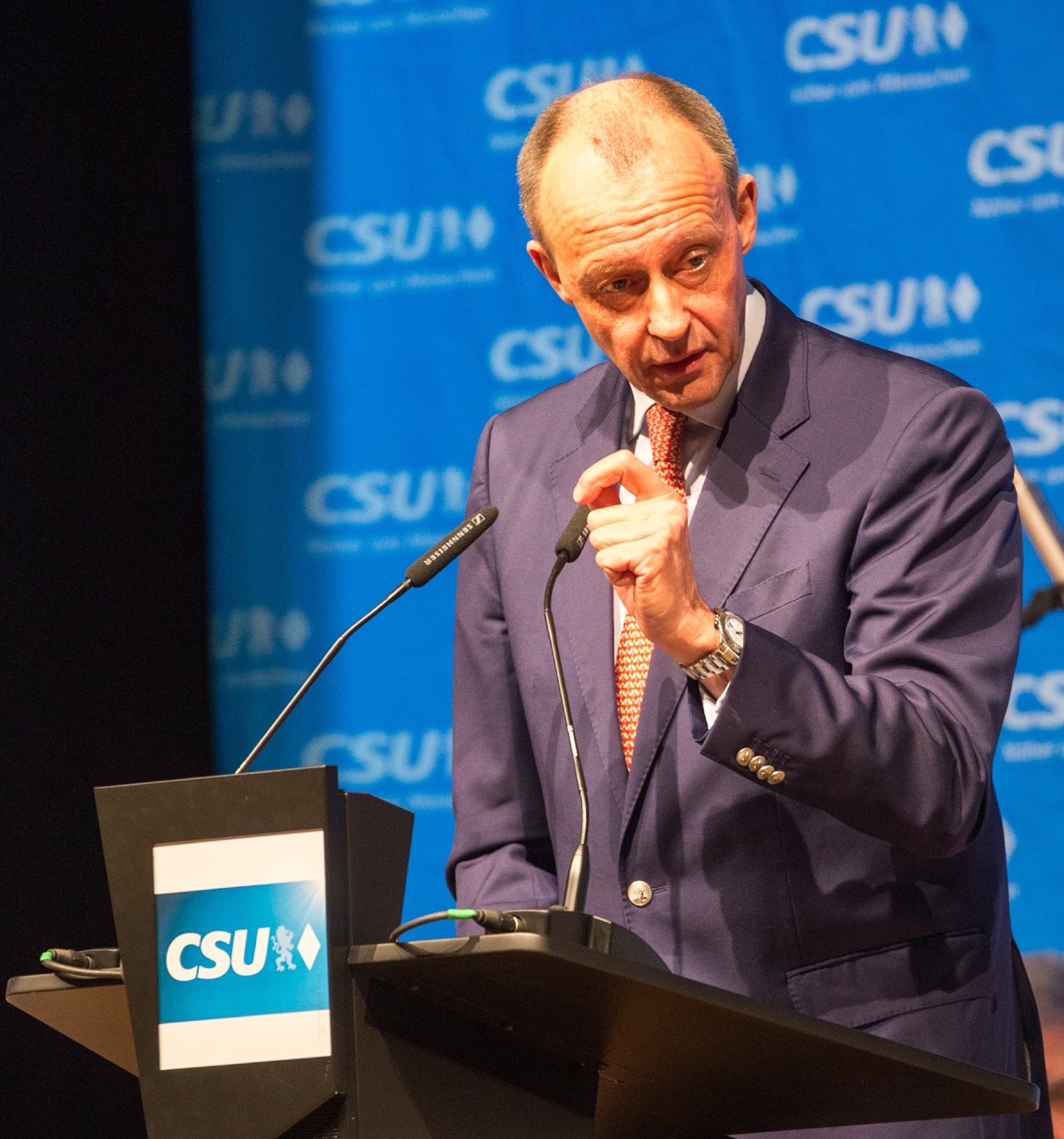 Friedrich Merz, Rechtsanwalt, Lobbyist und Politiker der CDU am 18. Januar 2020 auf einer