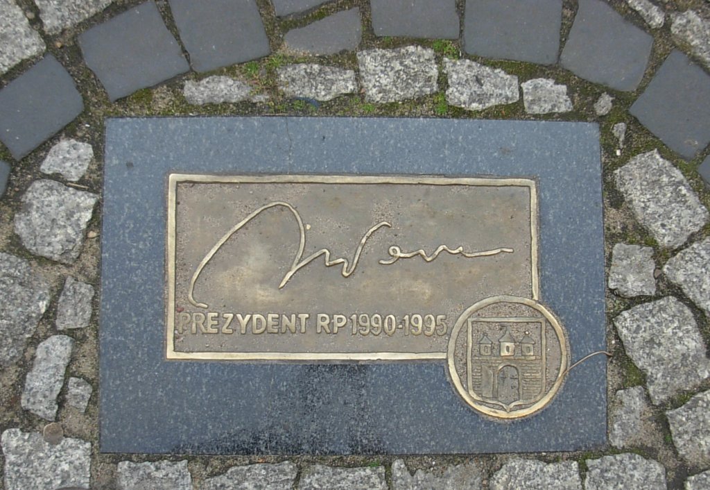 Bydgoska Aleja Autografów - Lech Wałęsa, 2008